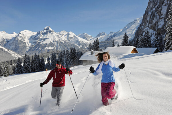 Alpstubli Winter Region Schneeschuhlaufen Obertruebsee Trail 02